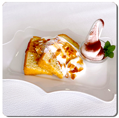 バナナキャラメルシフォン 550円 【カフェ モコモコ】